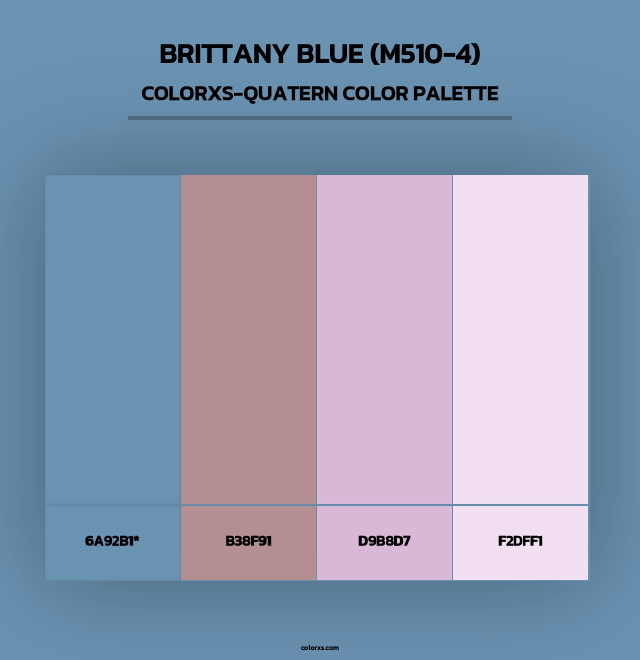 Brittany Blue (M510-4) - Colorxs Quad Palette