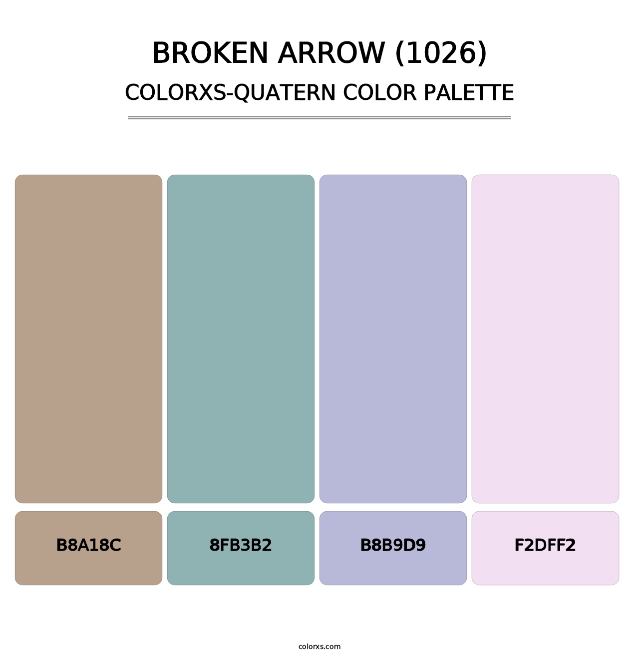 Broken Arrow (1026) - Colorxs Quatern Palette