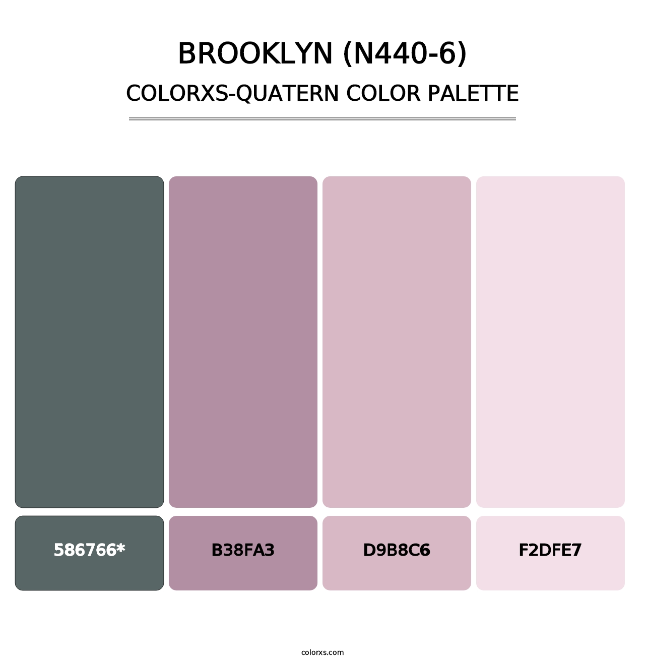 Brooklyn (N440-6) - Colorxs Quatern Palette