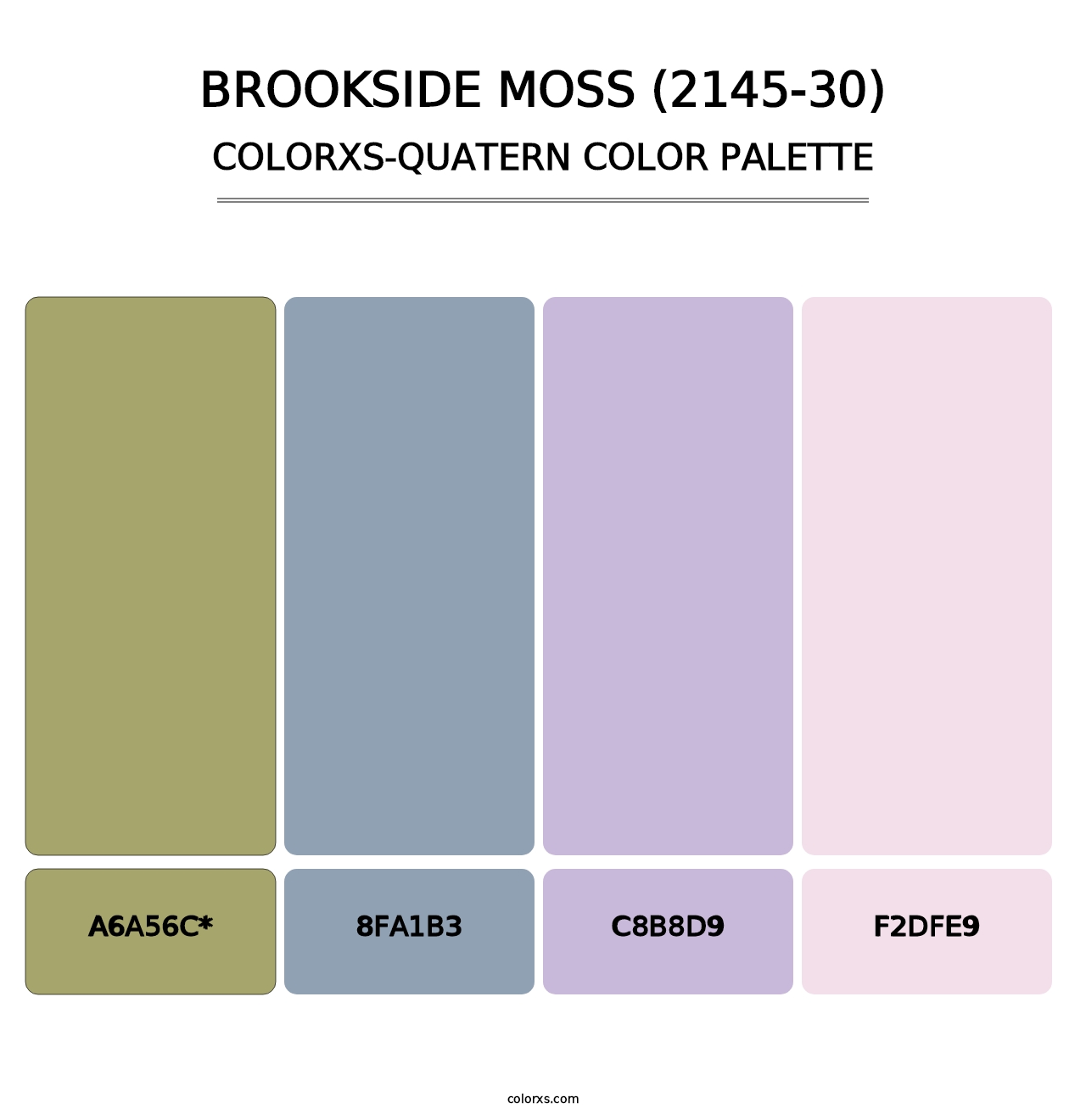 Brookside Moss (2145-30) - Colorxs Quatern Palette