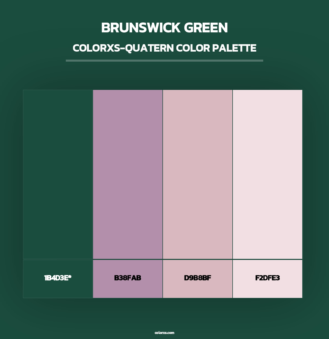 Brunswick Green - Colorxs Quad Palette