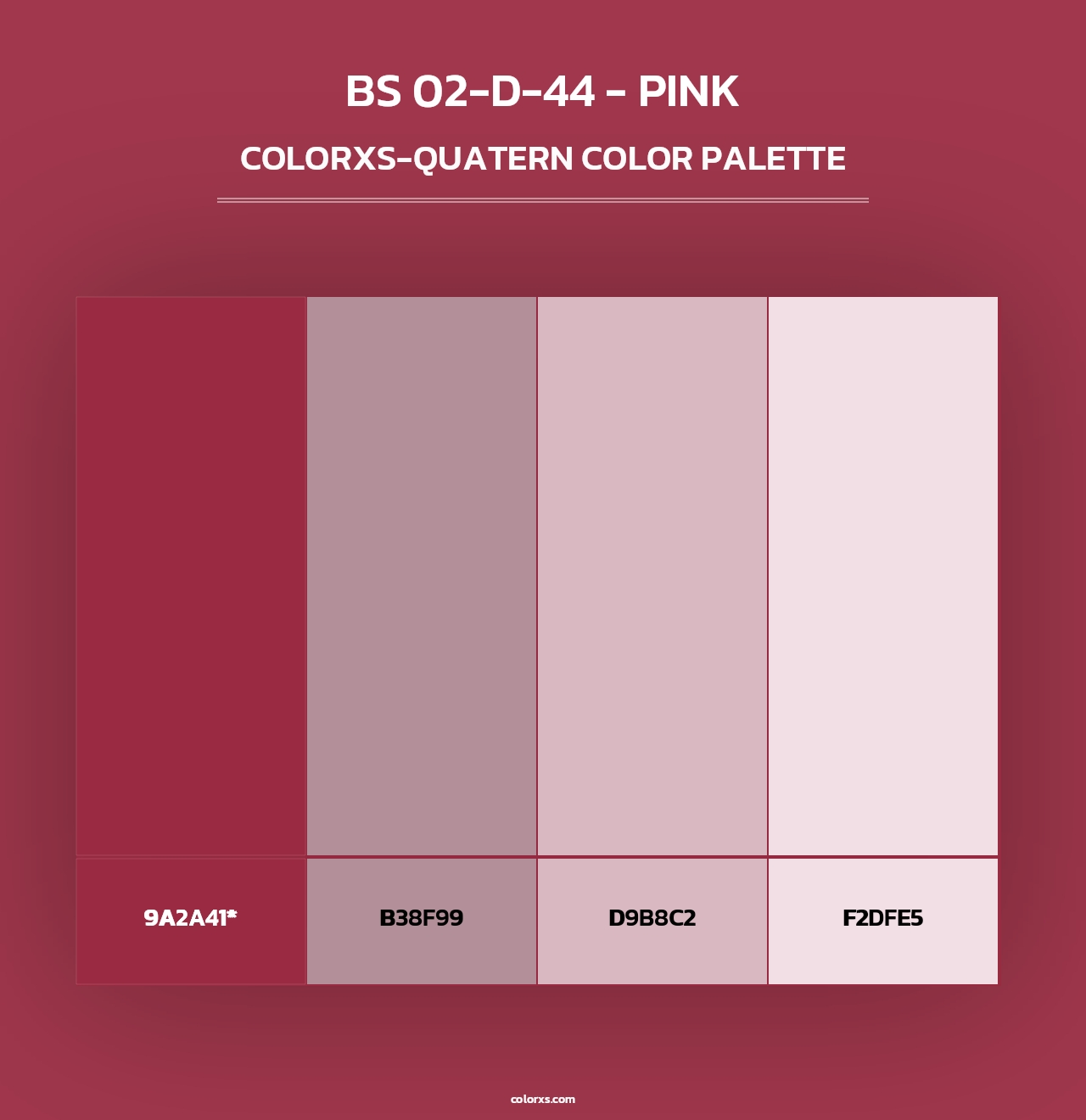 BS 02-D-44 - Pink - Colorxs Quad Palette
