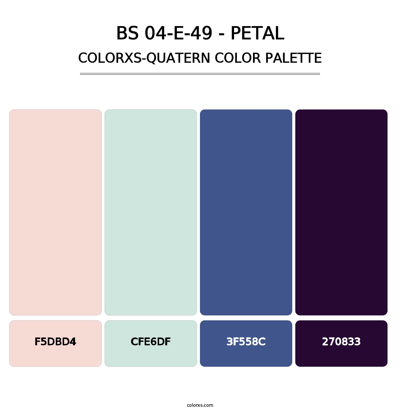 BS 04-E-49 - Petal - Colorxs Quatern Palette