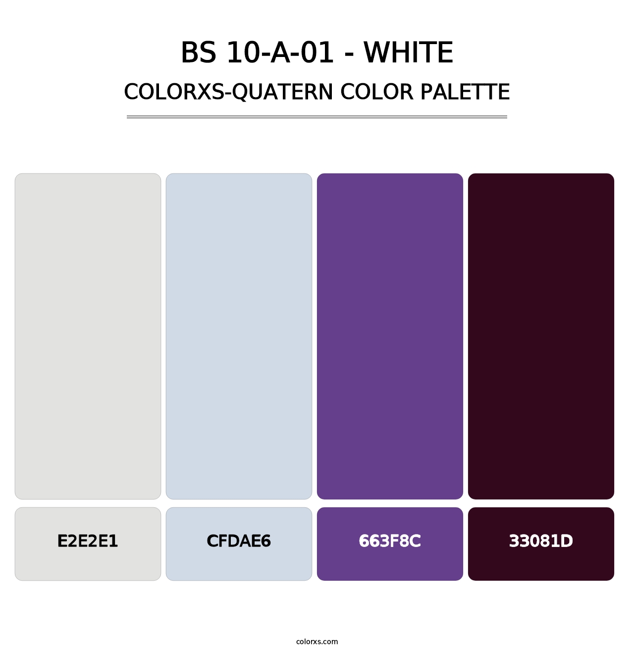 BS 10-A-01 - White - Colorxs Quatern Palette