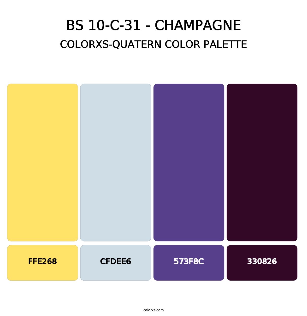 BS 10-C-31 - Champagne - Colorxs Quatern Palette
