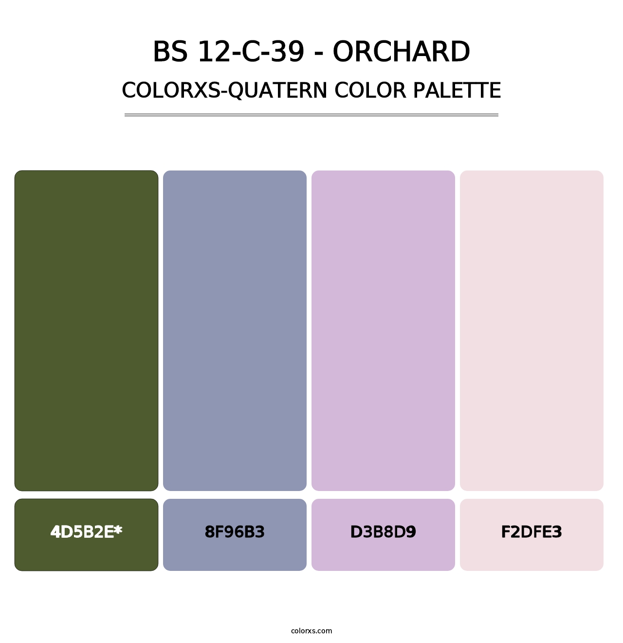 BS 12-C-39 - Orchard - Colorxs Quatern Palette
