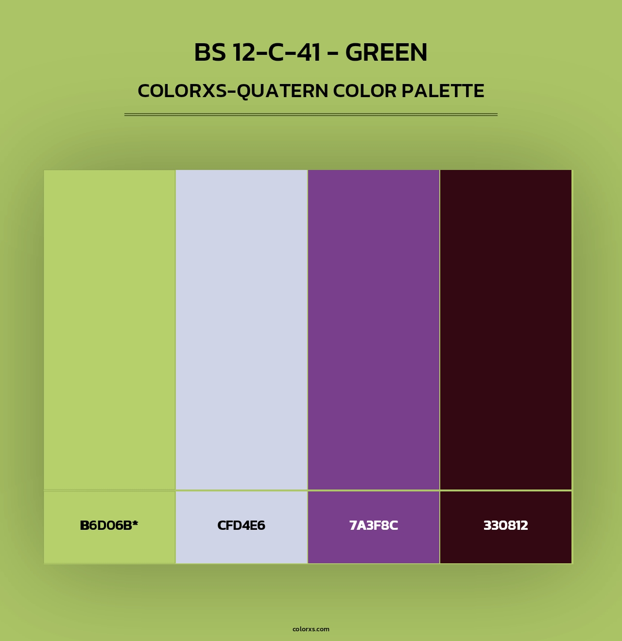 BS 12-C-41 - Green - Colorxs Quad Palette
