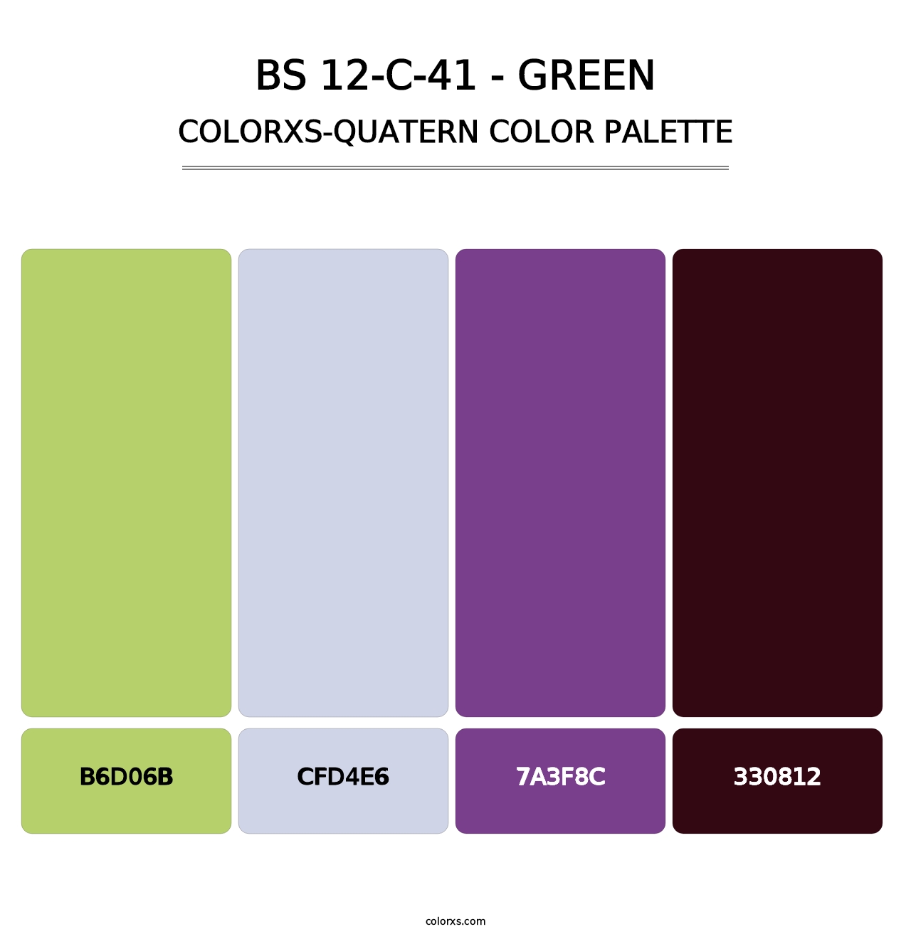 BS 12-C-41 - Green - Colorxs Quatern Palette