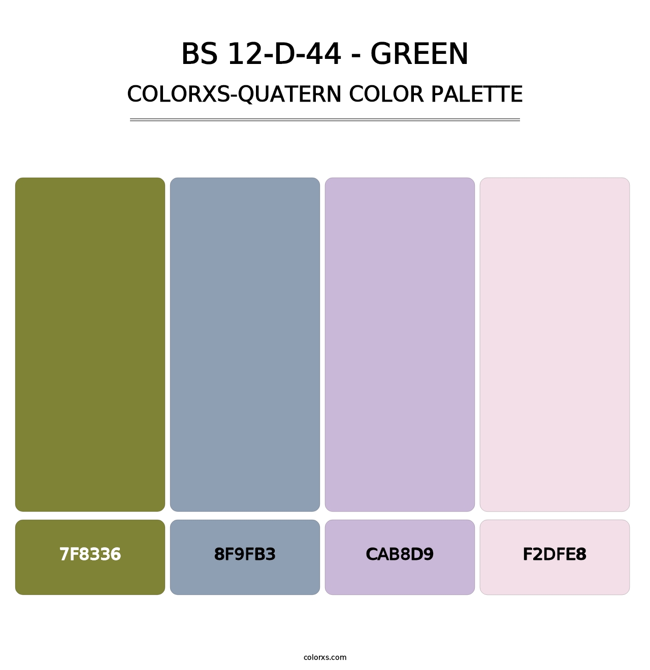 BS 12-D-44 - Green - Colorxs Quatern Palette