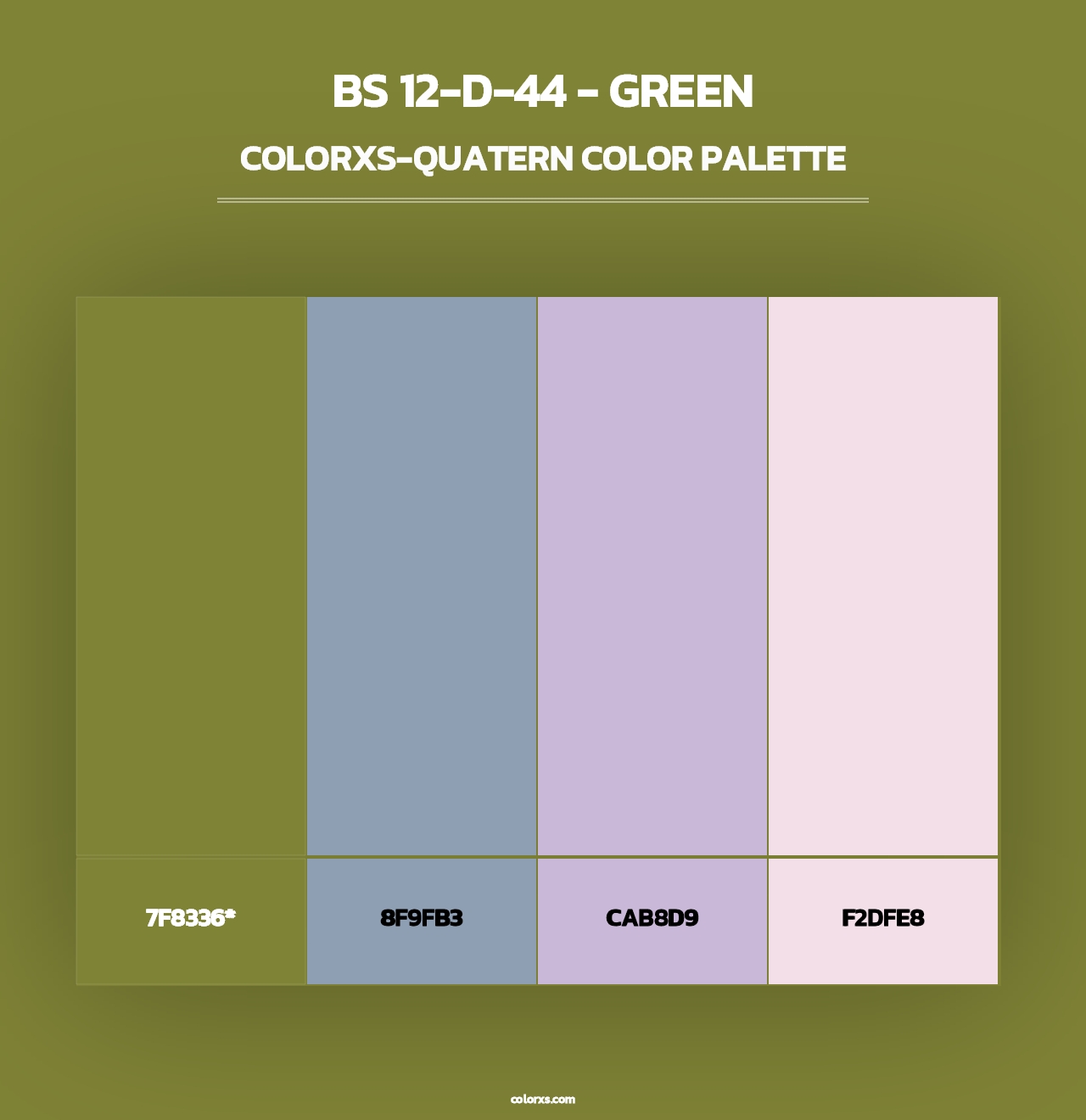 BS 12-D-44 - Green - Colorxs Quad Palette