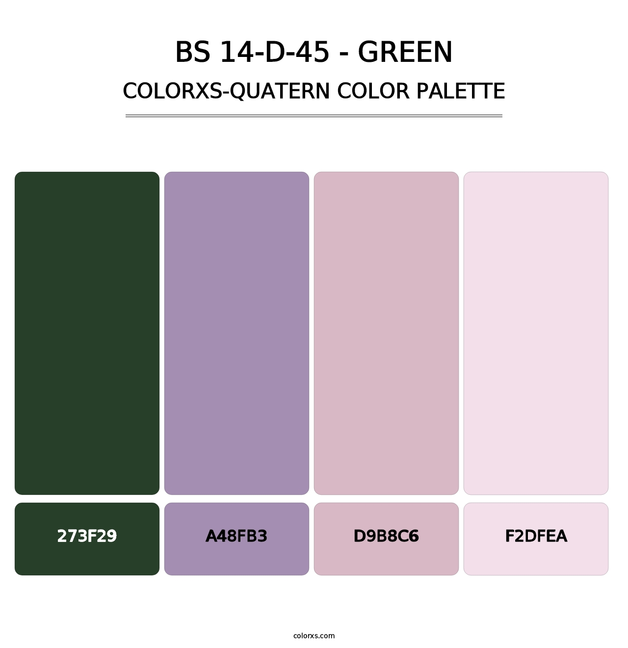 BS 14-D-45 - Green - Colorxs Quatern Palette