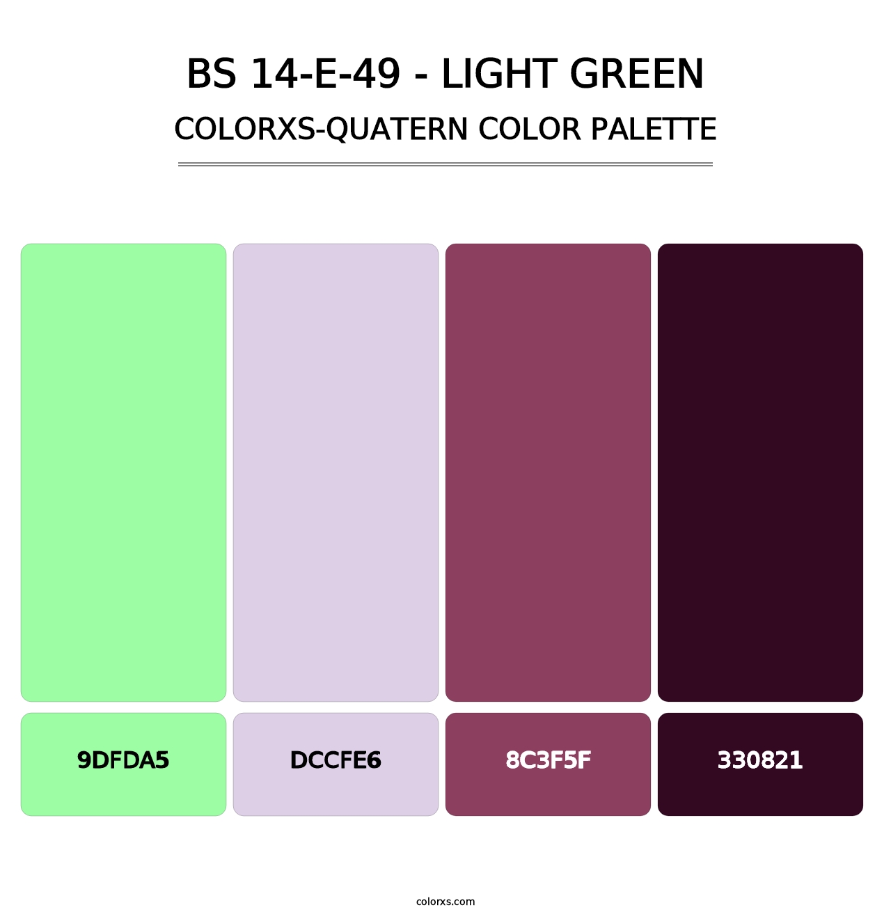 BS 14-E-49 - Light Green - Colorxs Quatern Palette