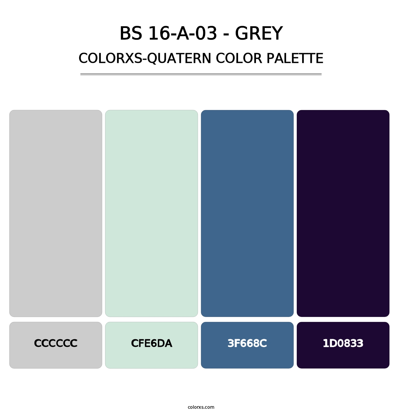 BS 16-A-03 - Grey - Colorxs Quatern Palette