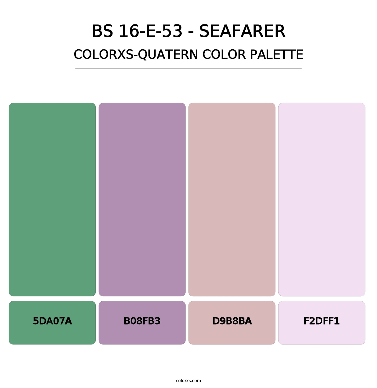 BS 16-E-53 - Seafarer - Colorxs Quatern Palette