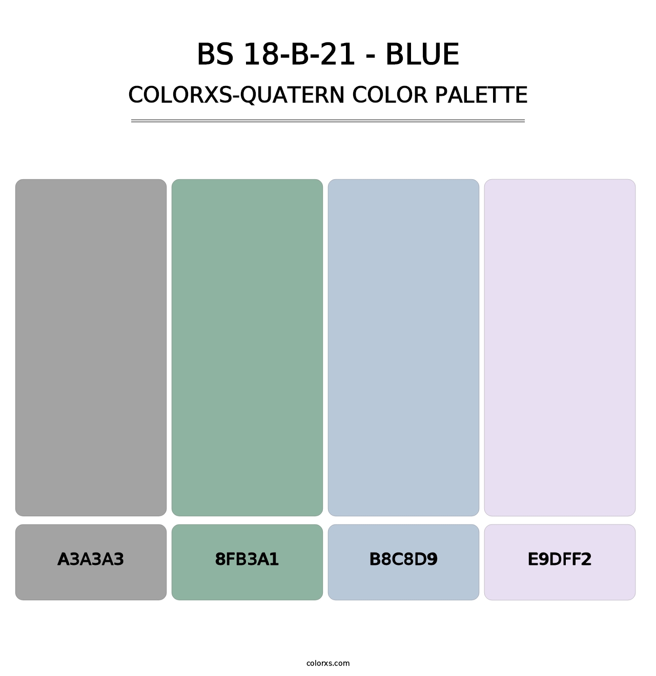 BS 18-B-21 - Blue - Colorxs Quatern Palette