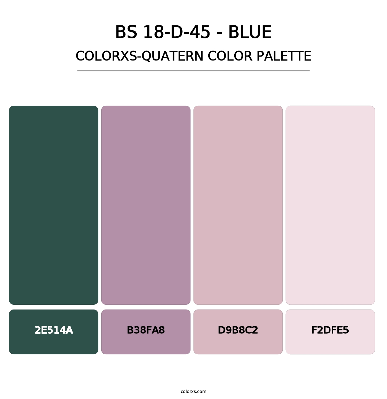 BS 18-D-45 - Blue - Colorxs Quatern Palette
