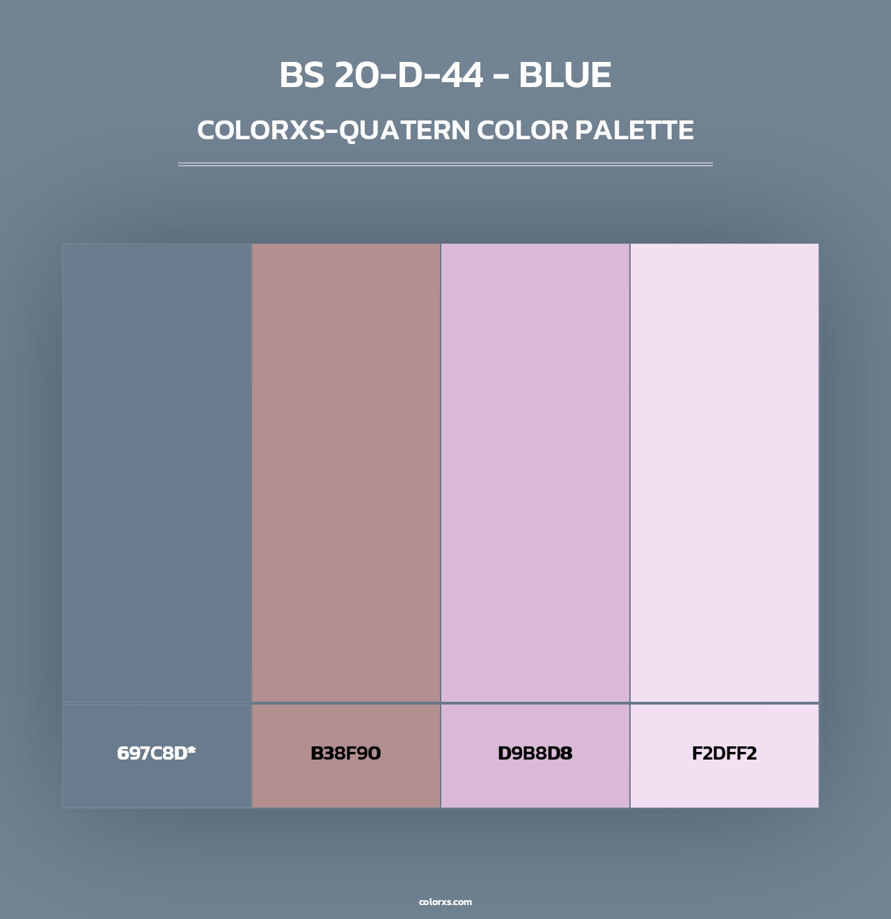 BS 20-D-44 - Blue - Colorxs Quad Palette
