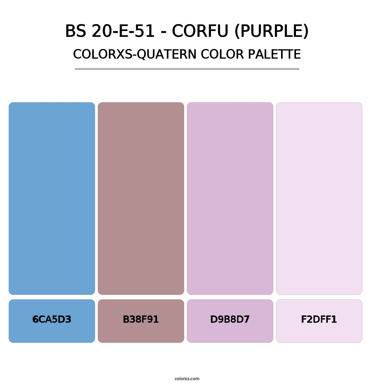 BS 20-E-51 - Corfu (Purple) - Colorxs Quatern Palette