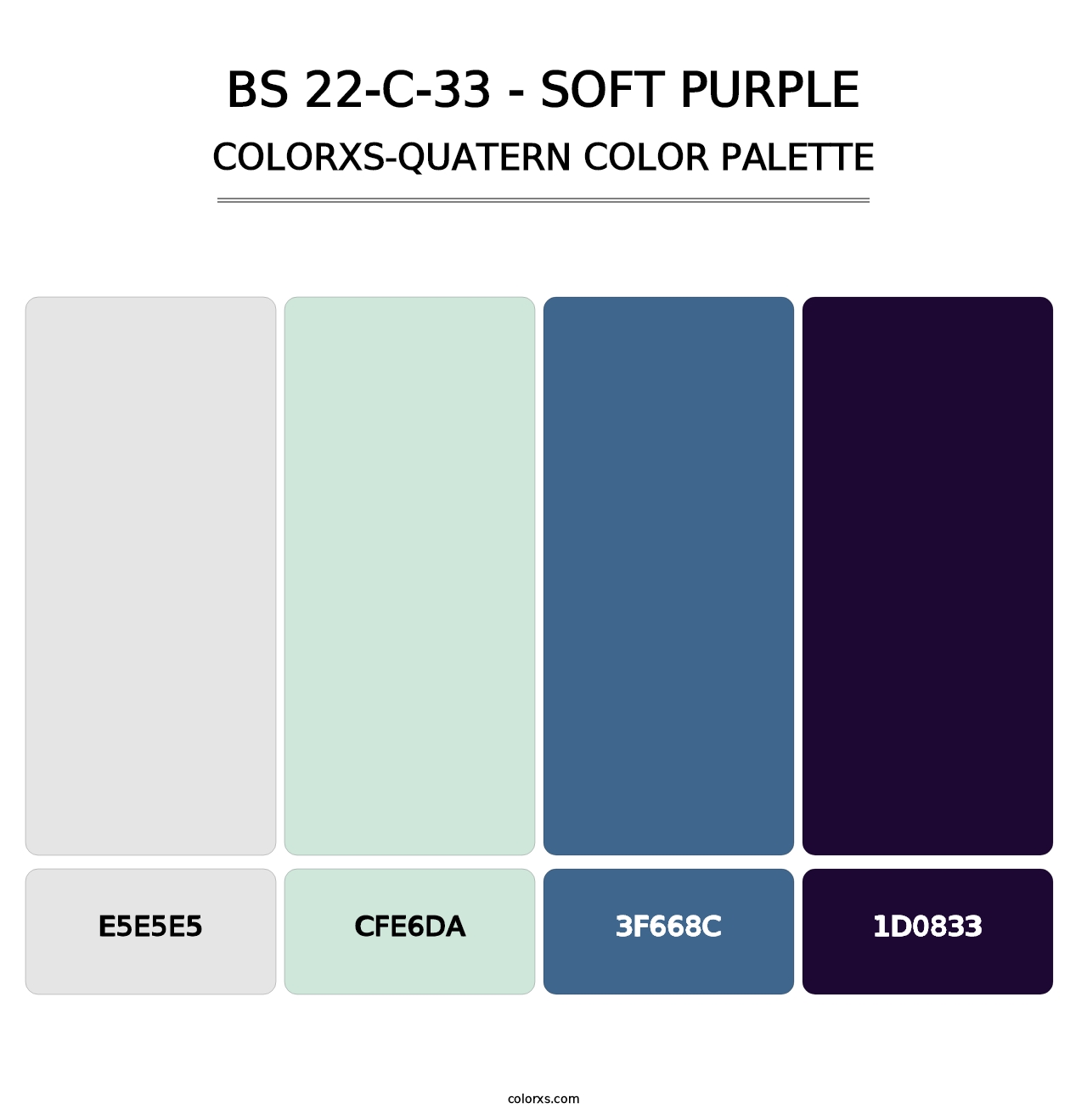 BS 22-C-33 - Soft Purple - Colorxs Quatern Palette