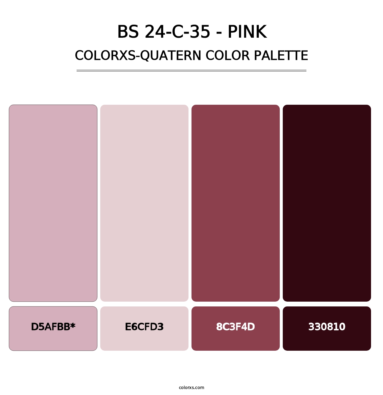 BS 24-C-35 - Pink - Colorxs Quatern Palette