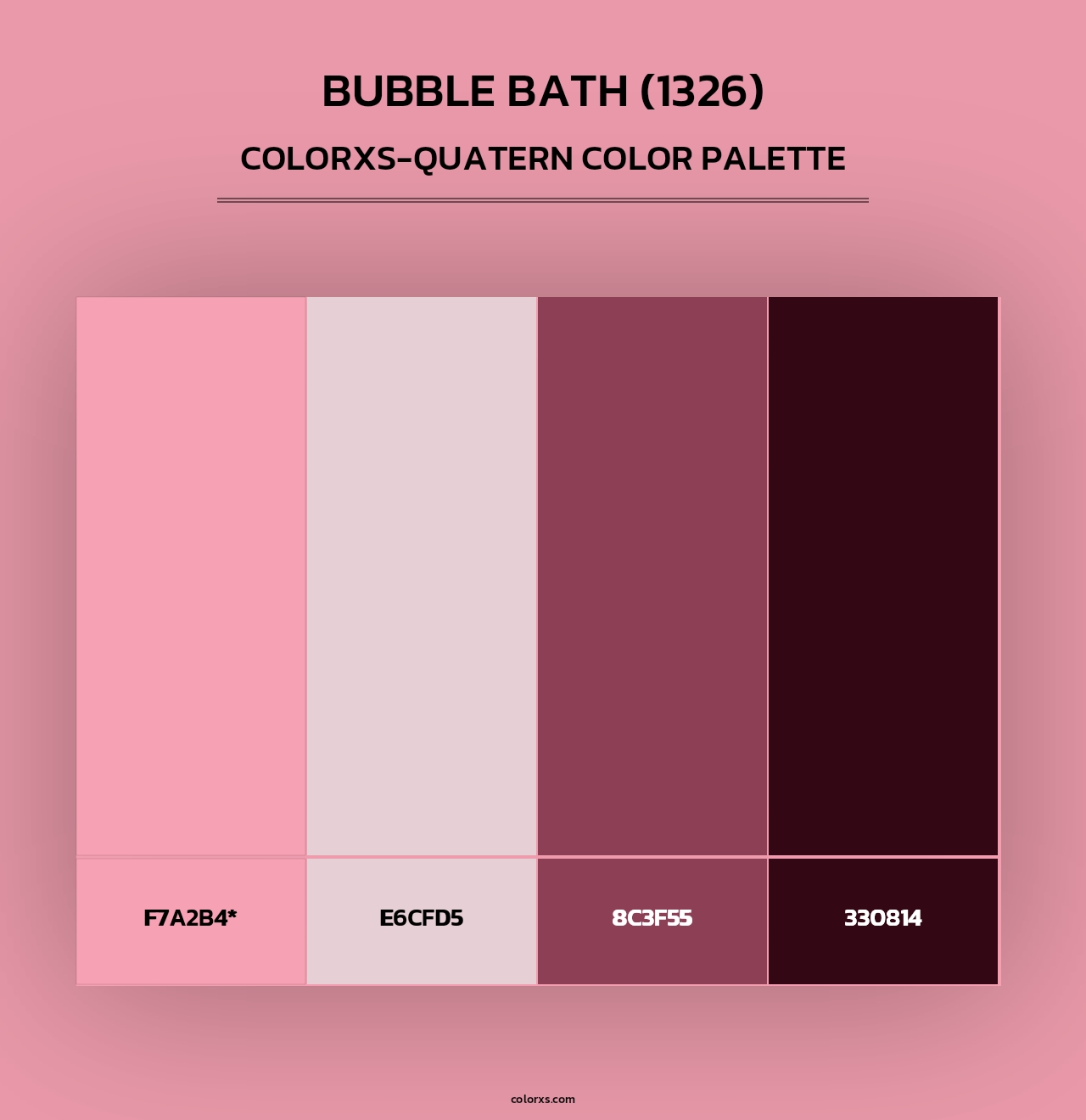 Bubble Bath (1326) - Colorxs Quad Palette