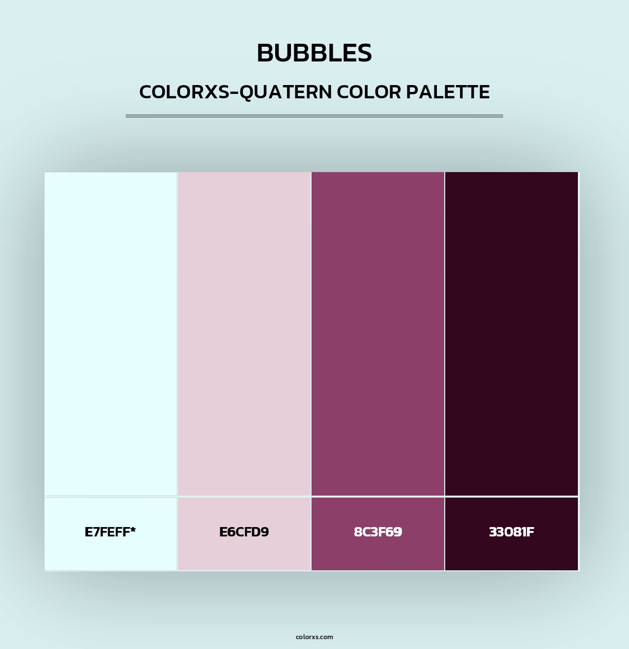 Bubbles - Colorxs Quad Palette