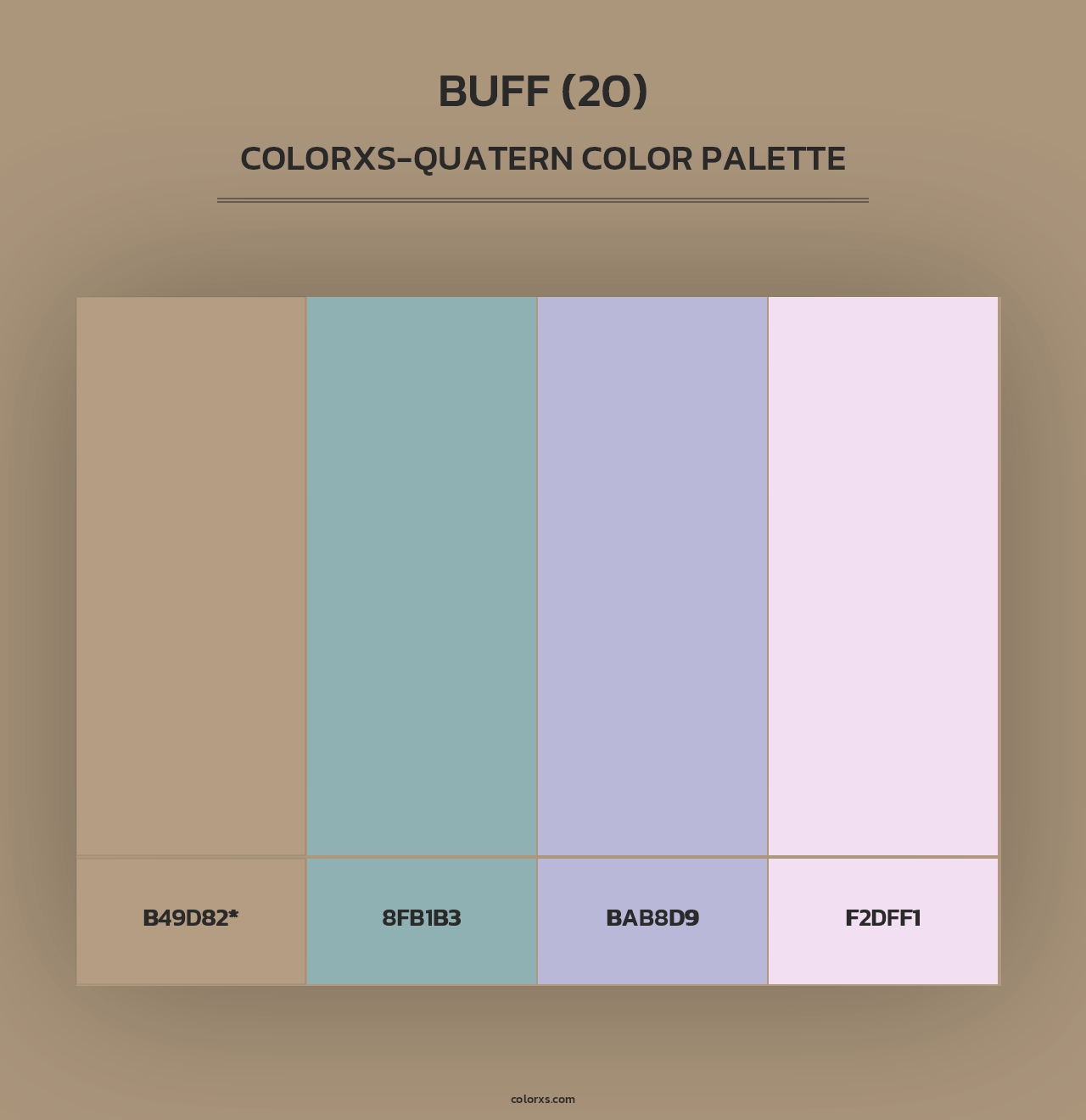 Buff (20) - Colorxs Quad Palette