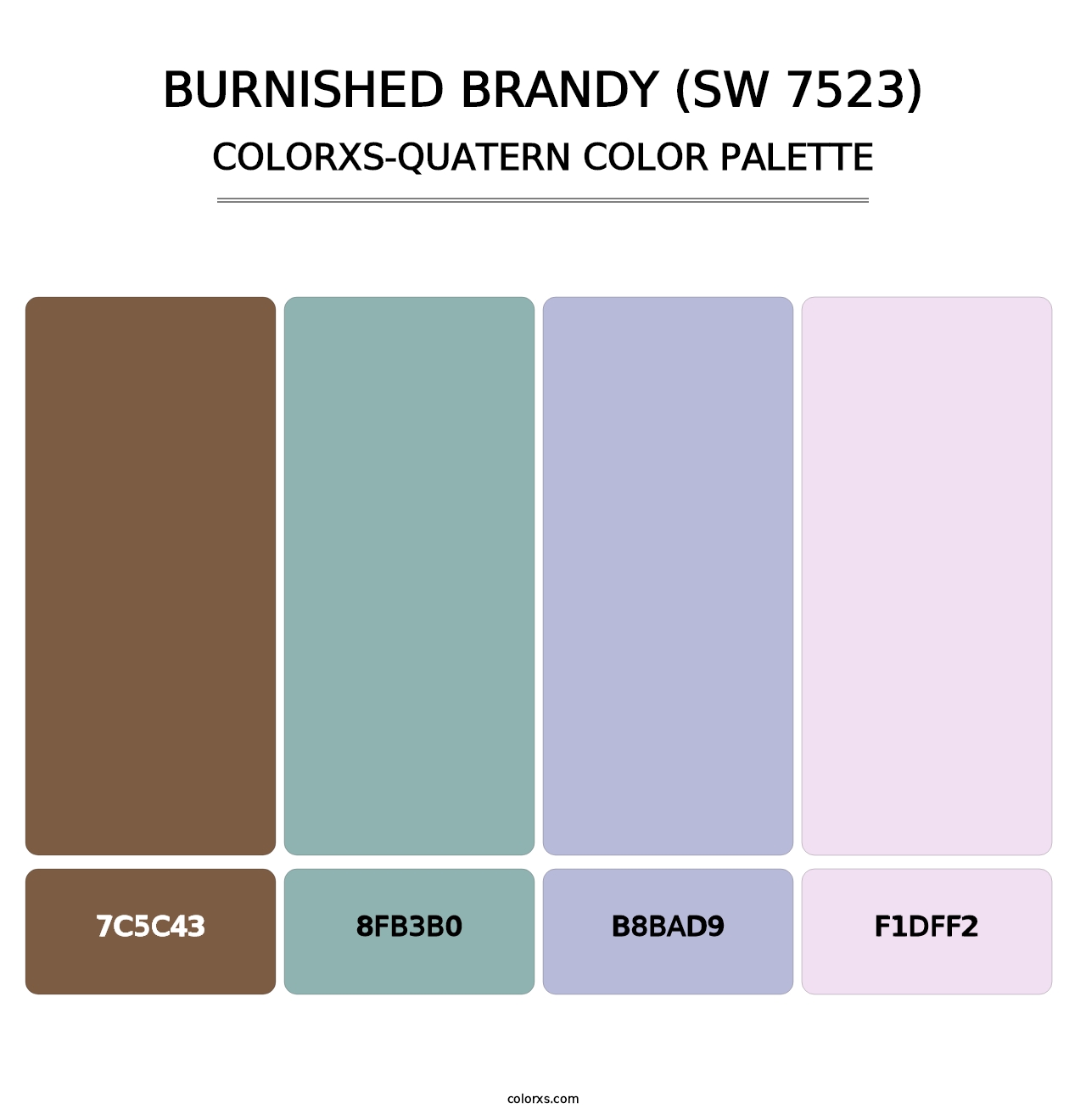 Burnished Brandy (SW 7523) - Colorxs Quatern Palette