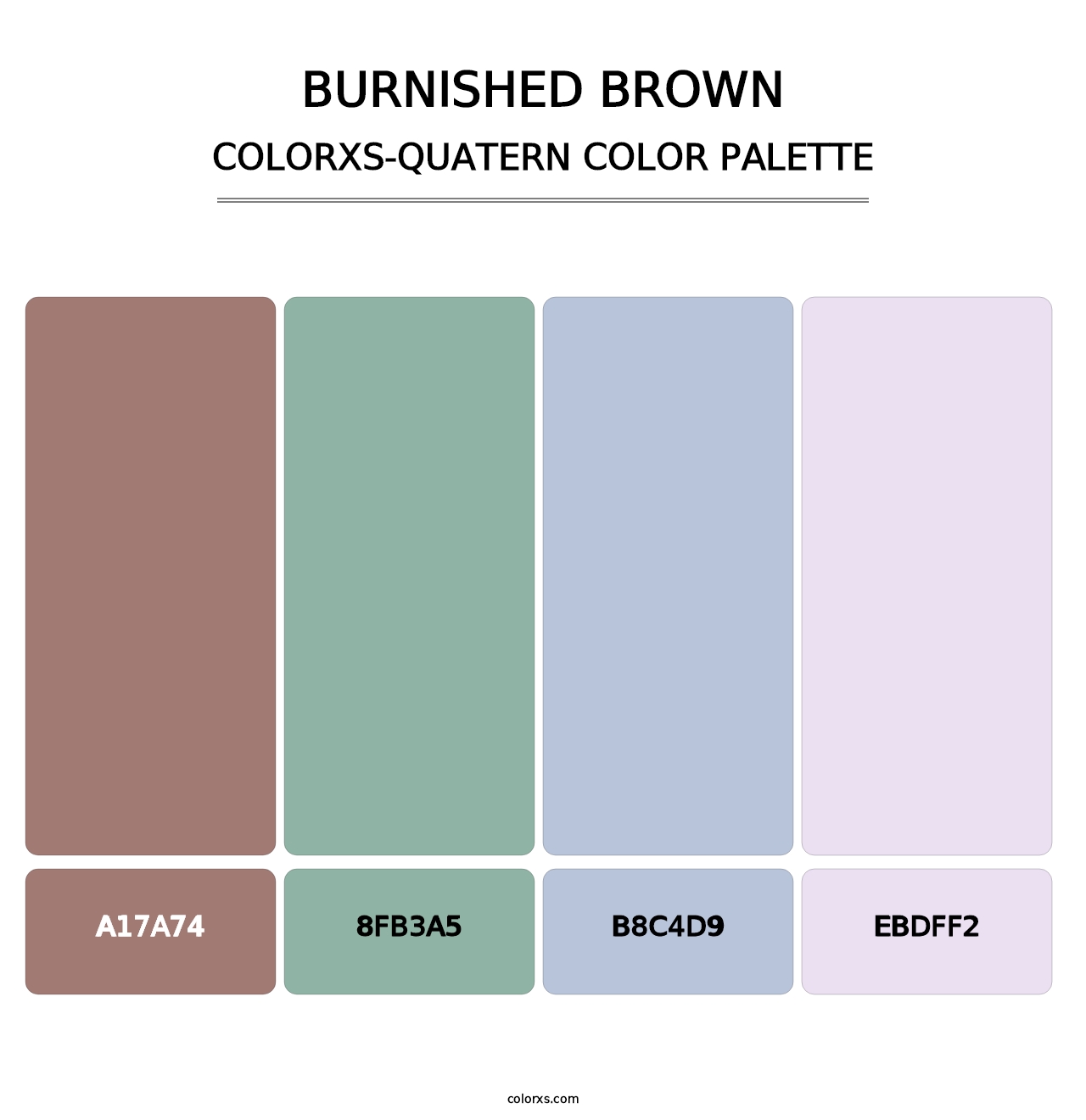 Burnished Brown - Colorxs Quatern Palette