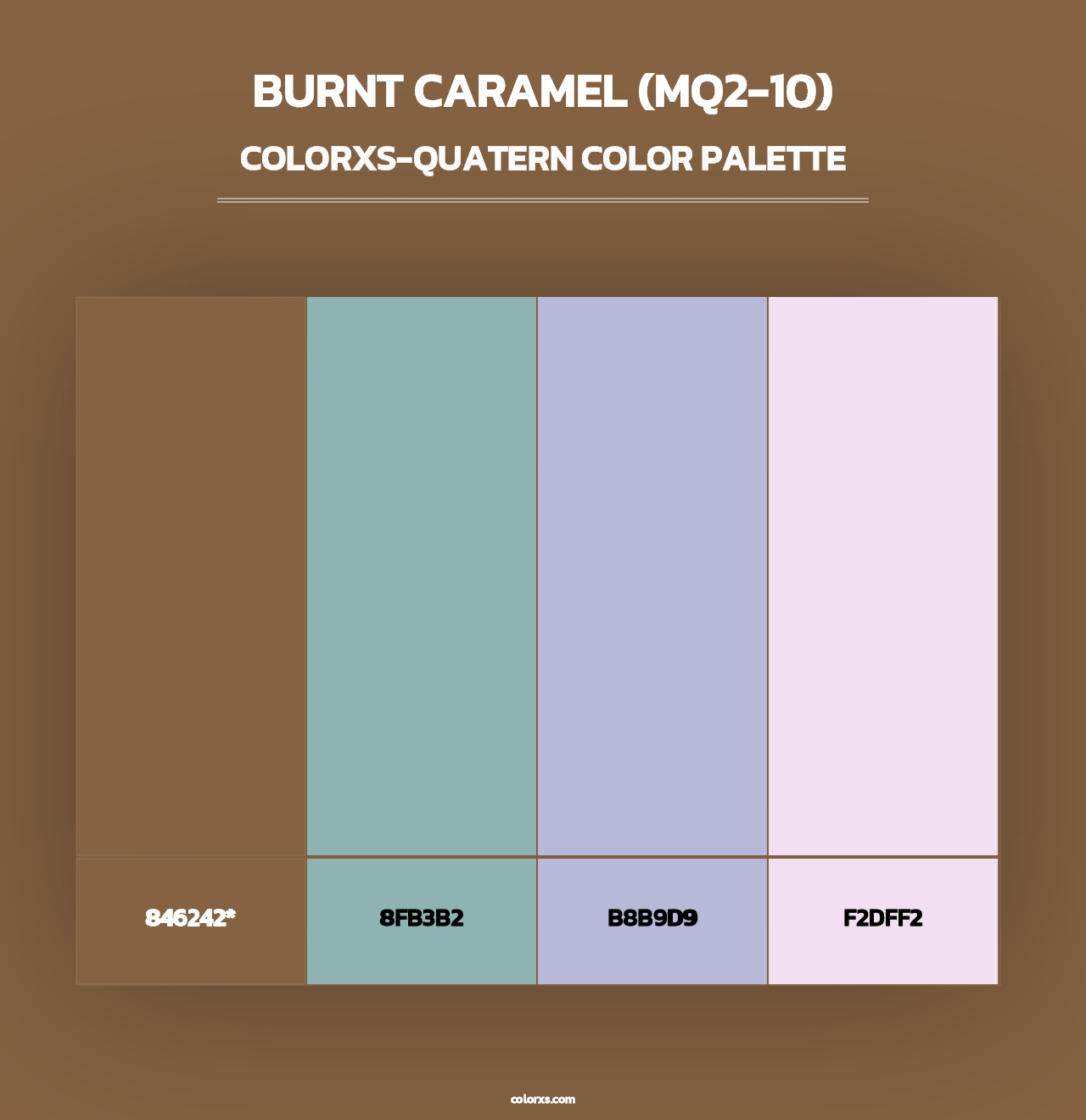 Burnt Caramel (MQ2-10) - Colorxs Quad Palette