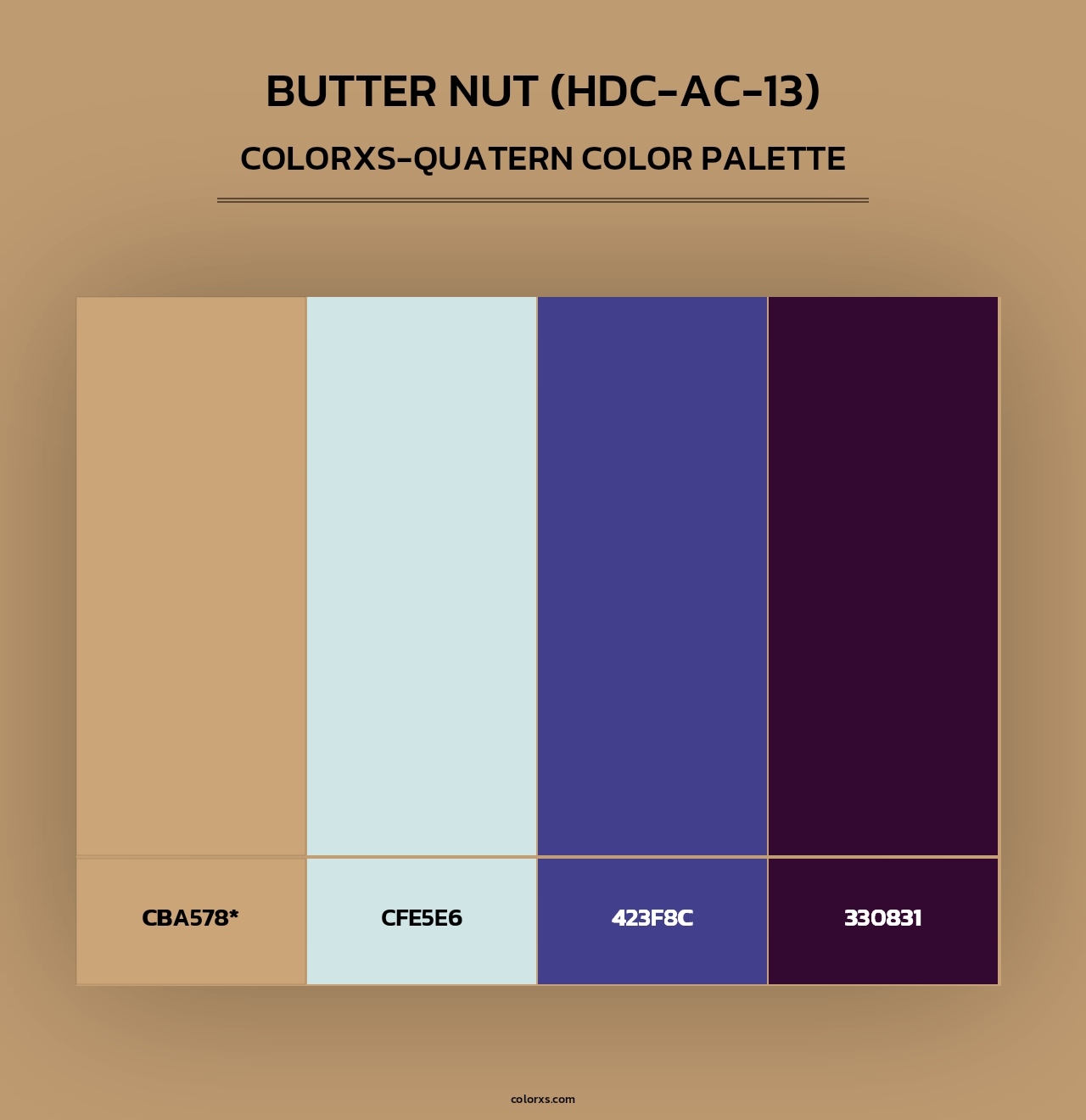 Butter Nut (HDC-AC-13) - Colorxs Quad Palette