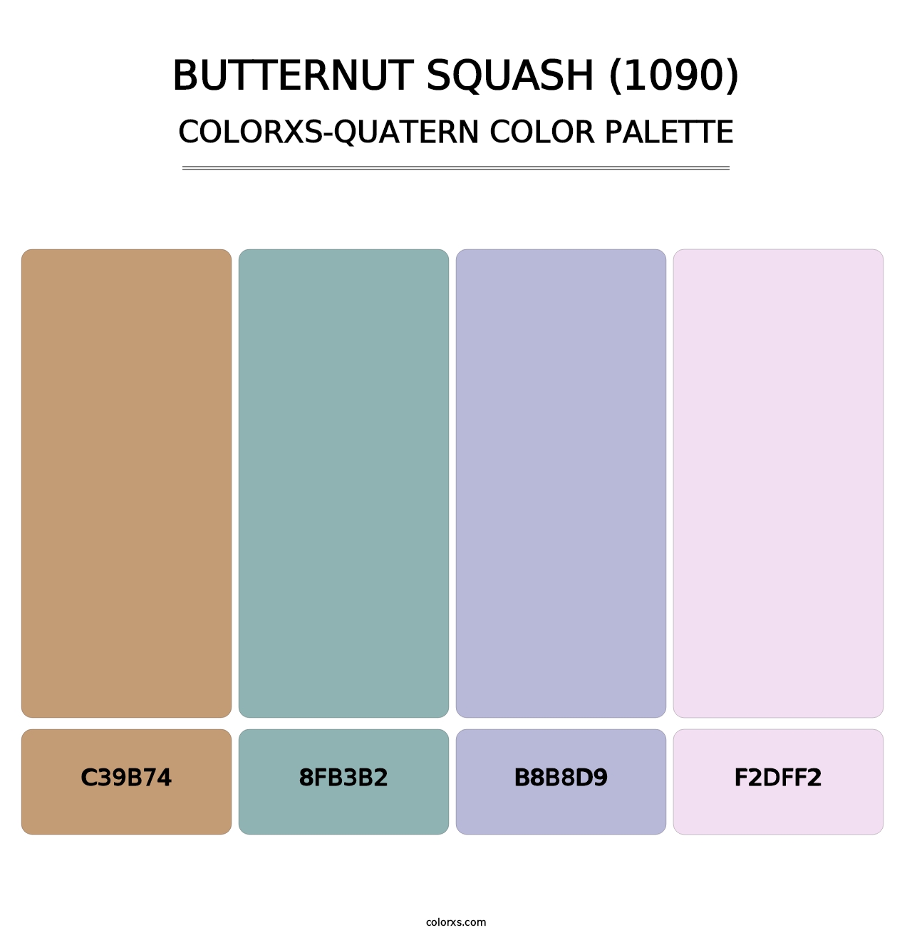 Butternut Squash (1090) - Colorxs Quatern Palette