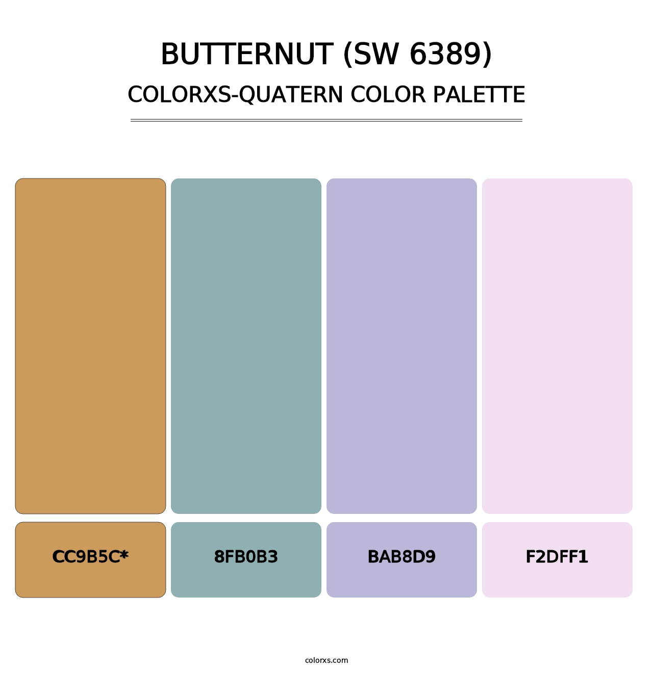 Butternut (SW 6389) - Colorxs Quatern Palette