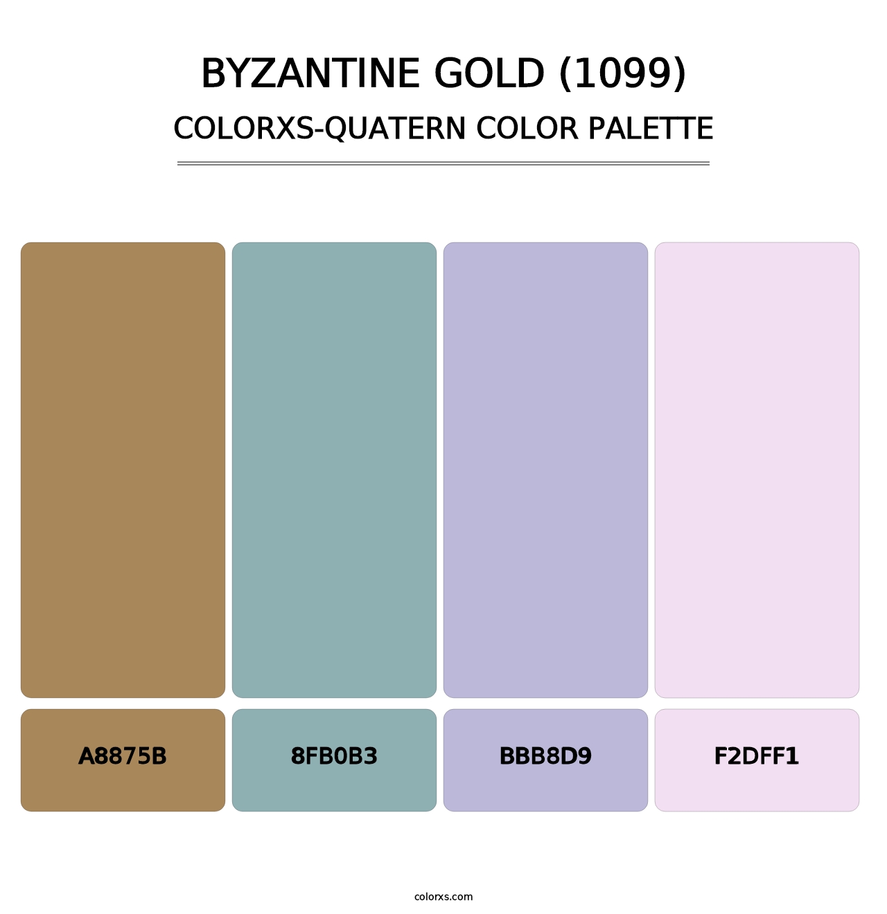 Byzantine Gold (1099) - Colorxs Quatern Palette