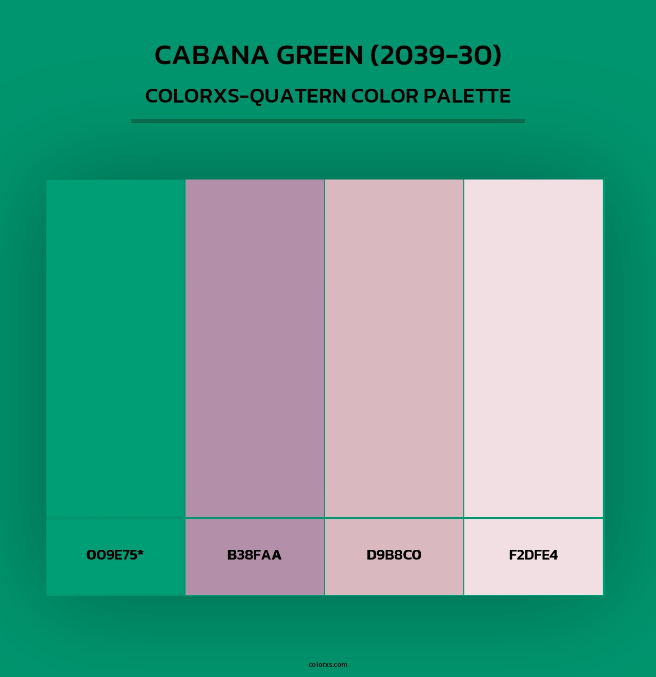 Cabana Green (2039-30) - Colorxs Quad Palette