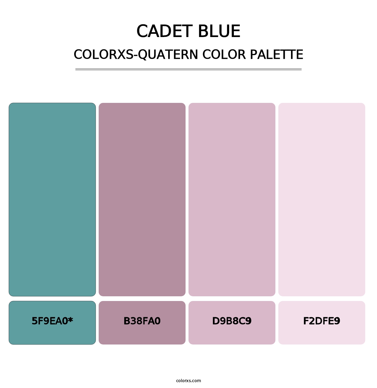 Cadet Blue - Colorxs Quatern Palette