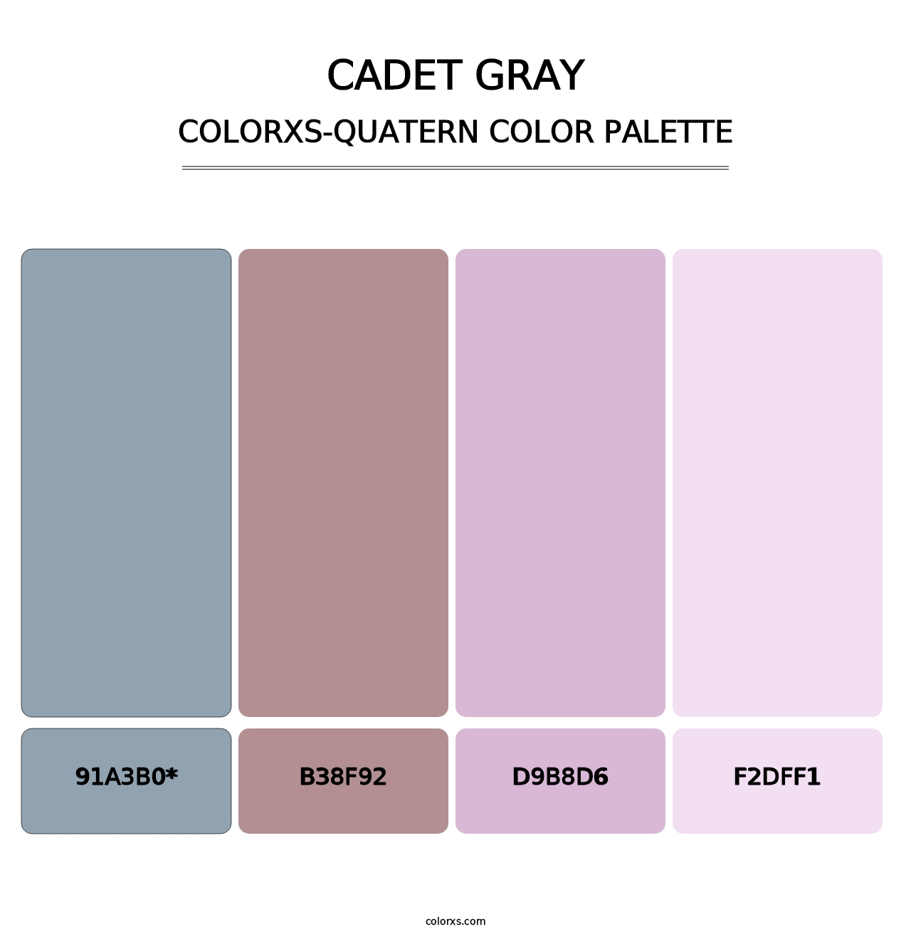 Cadet Gray - Colorxs Quatern Palette