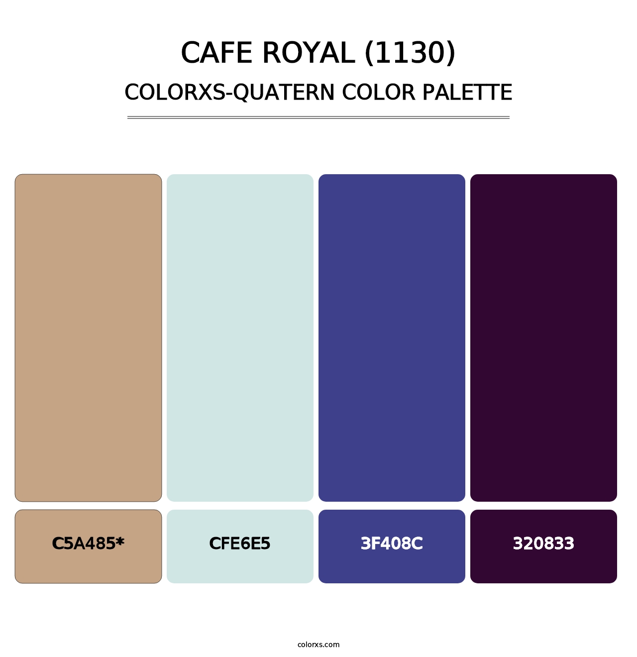 Cafe Royal (1130) - Colorxs Quatern Palette