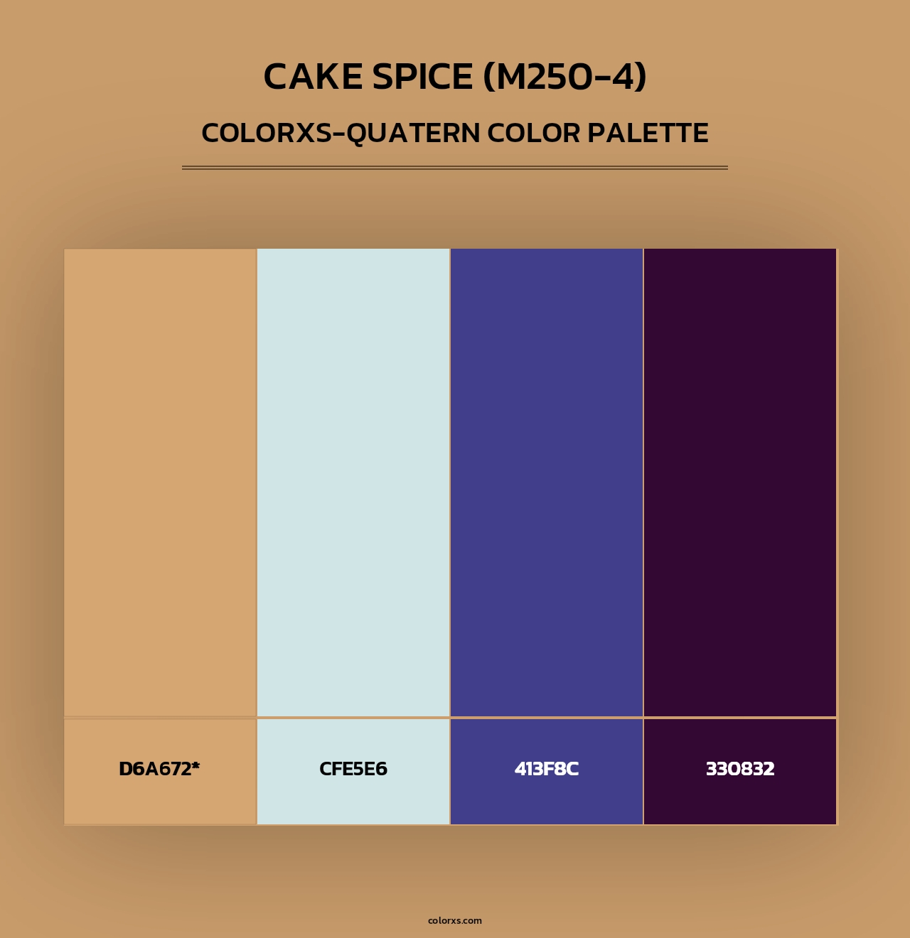Cake Spice (M250-4) - Colorxs Quad Palette