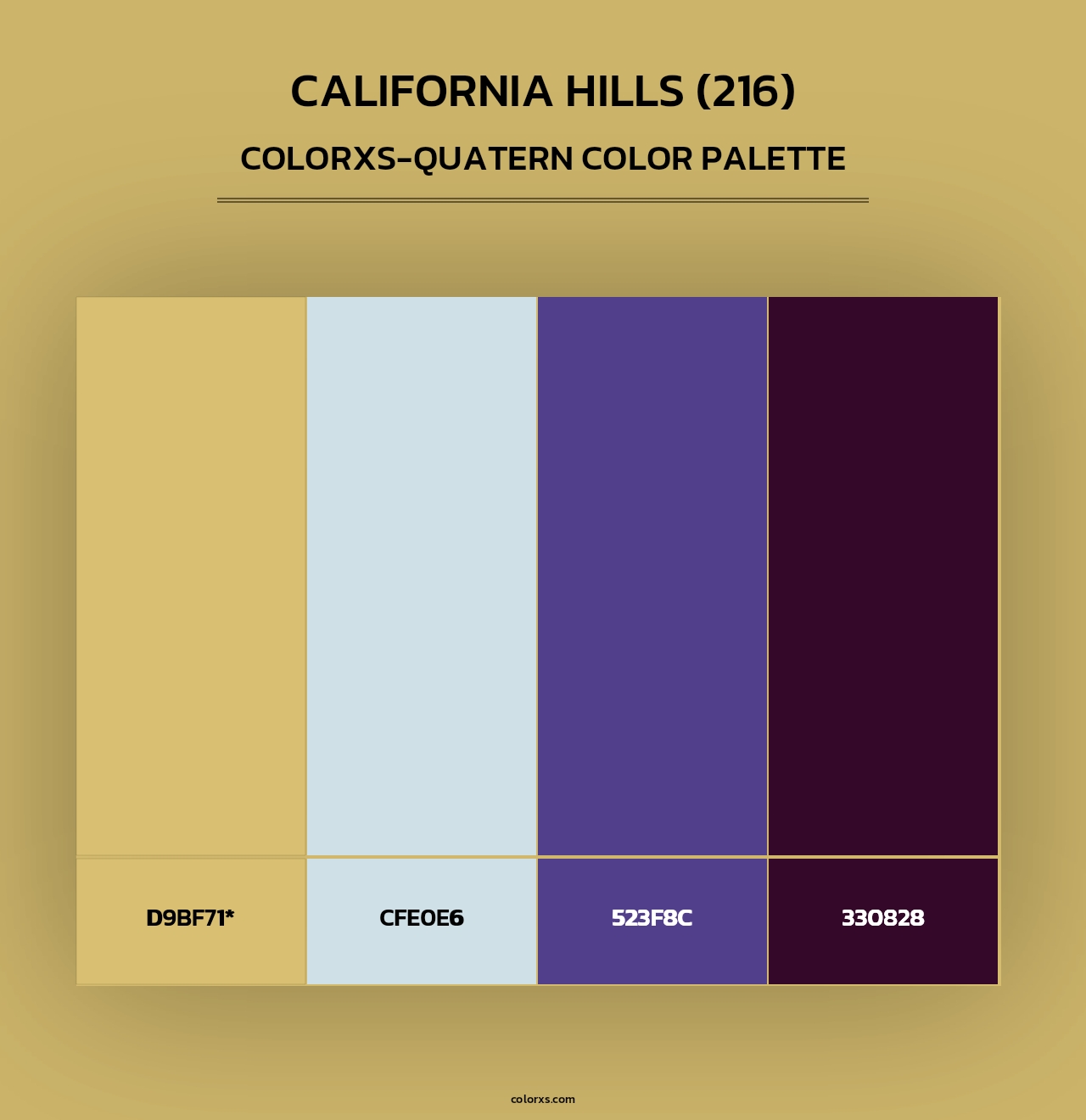 California Hills (216) - Colorxs Quad Palette