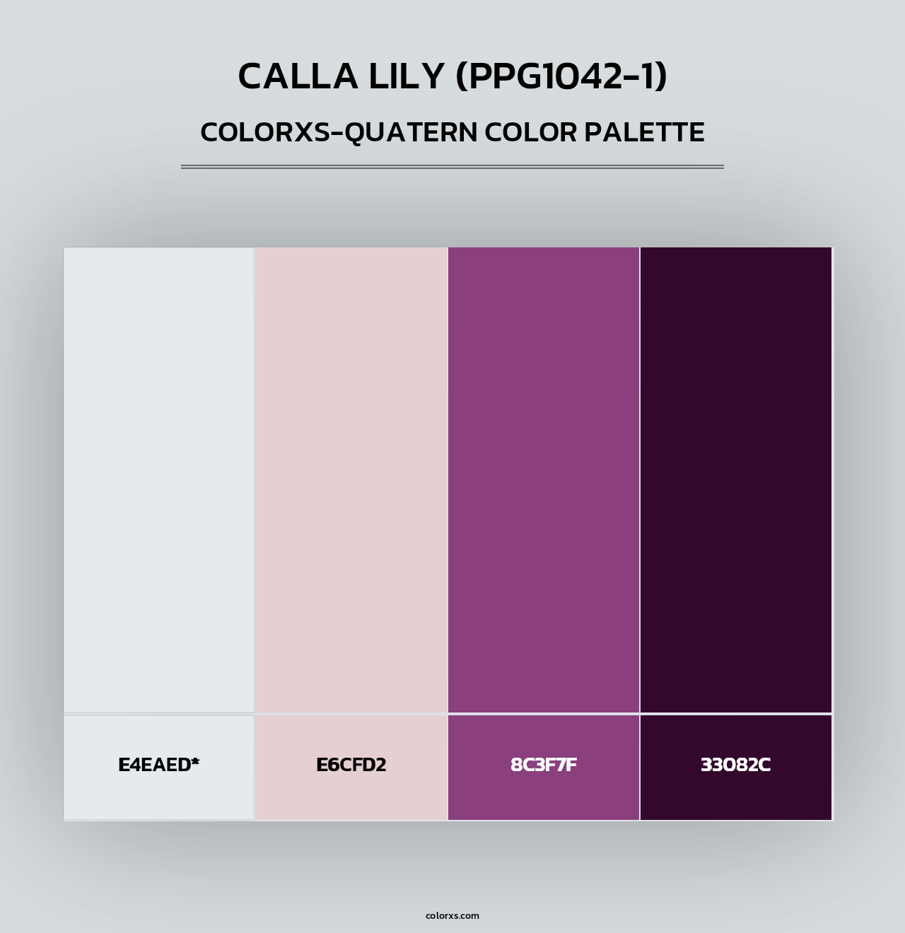 Calla Lily (PPG1042-1) - Colorxs Quad Palette