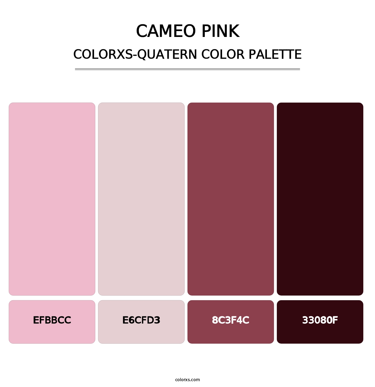 Cameo Pink - Colorxs Quatern Palette