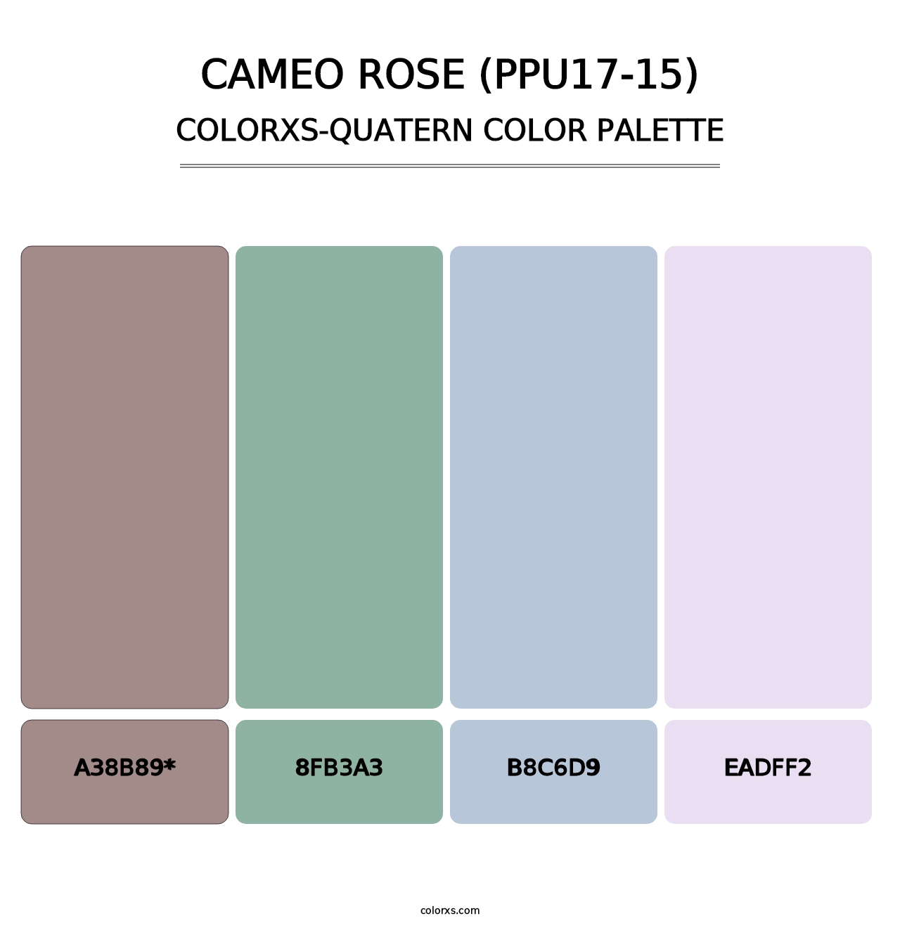 Cameo Rose (PPU17-15) - Colorxs Quatern Palette