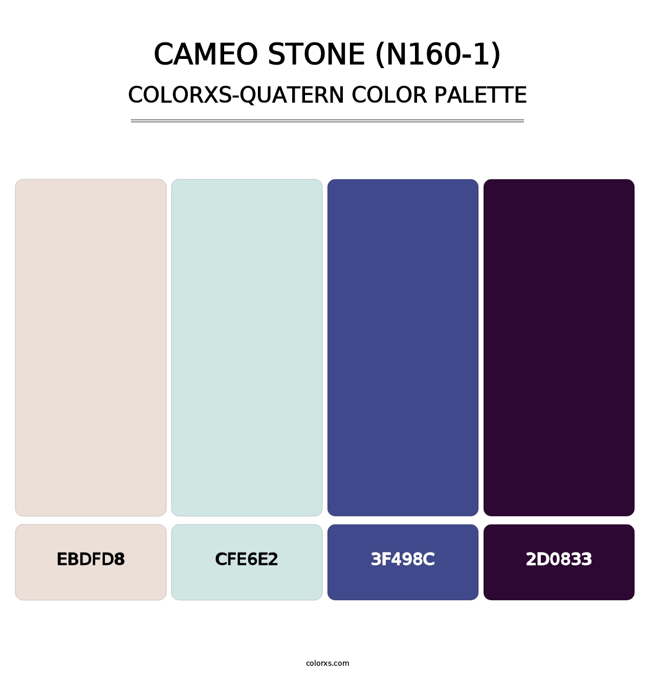 Cameo Stone (N160-1) - Colorxs Quatern Palette