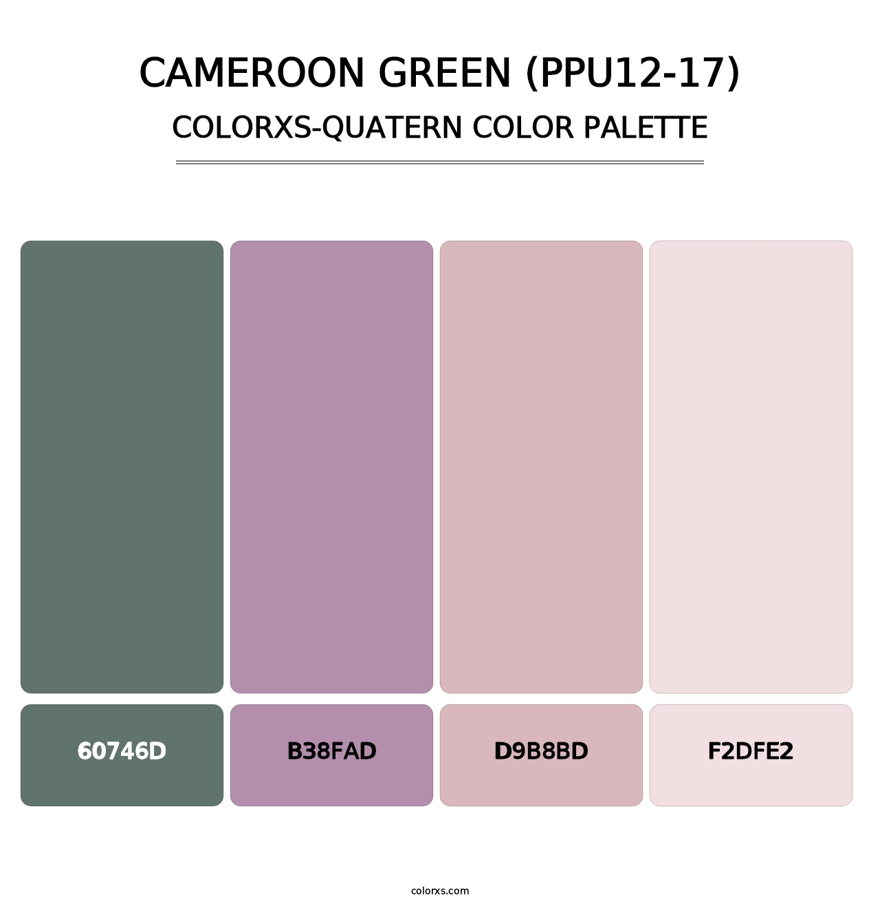 Cameroon Green (PPU12-17) - Colorxs Quatern Palette