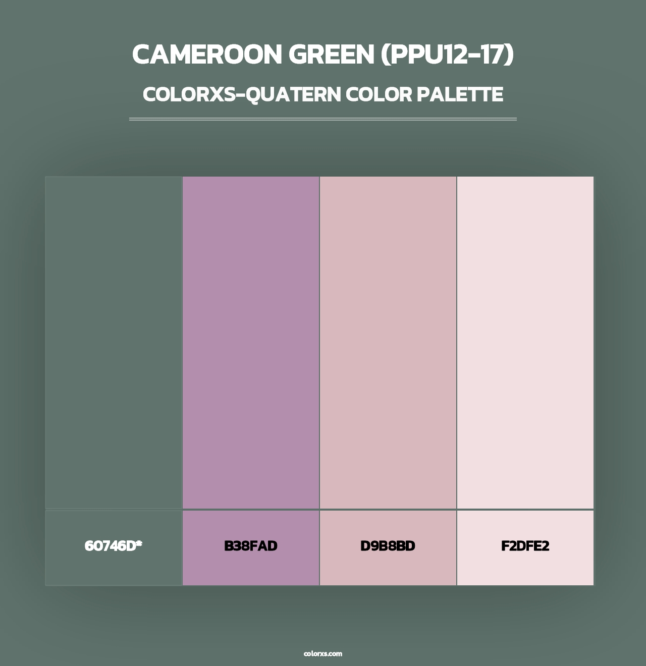 Cameroon Green (PPU12-17) - Colorxs Quad Palette