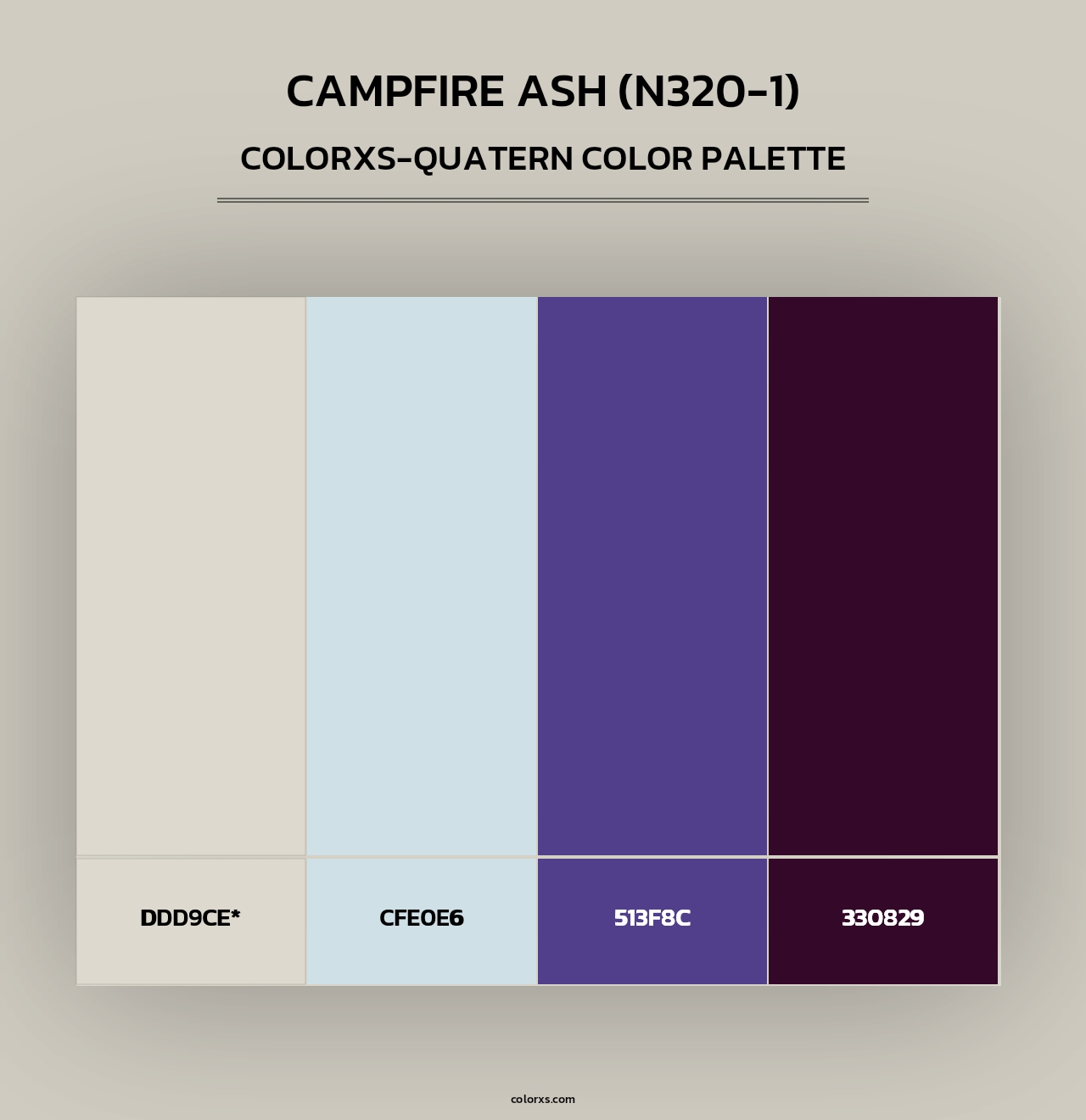 Campfire Ash (N320-1) - Colorxs Quad Palette