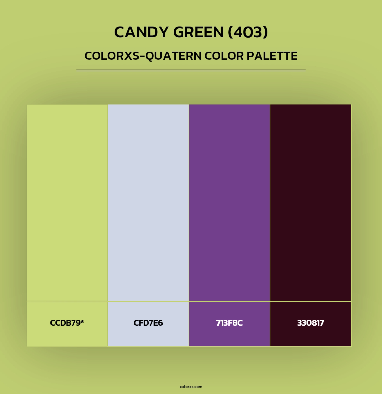 Candy Green (403) - Colorxs Quad Palette