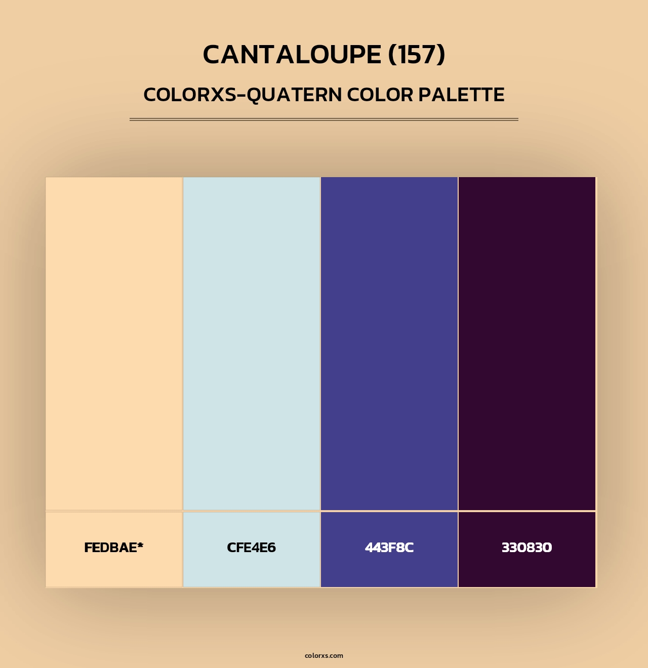 Cantaloupe (157) - Colorxs Quad Palette