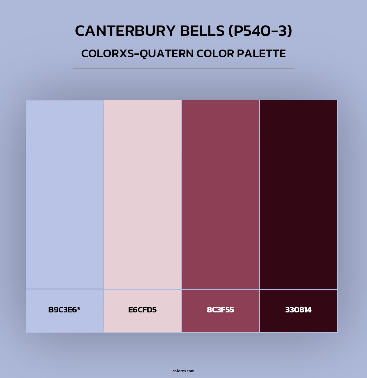 Canterbury Bells (P540-3) - Colorxs Quad Palette